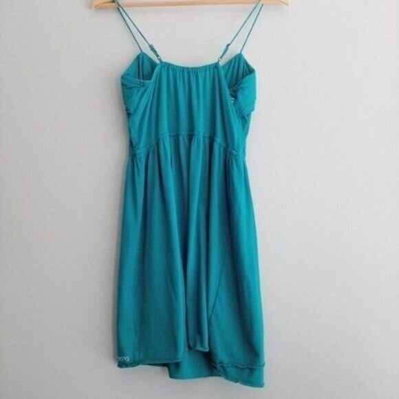 BILLABONG Tank Top Tunic Ruffle Neckline Blue Sz M Flawed - Picture 5 of 9